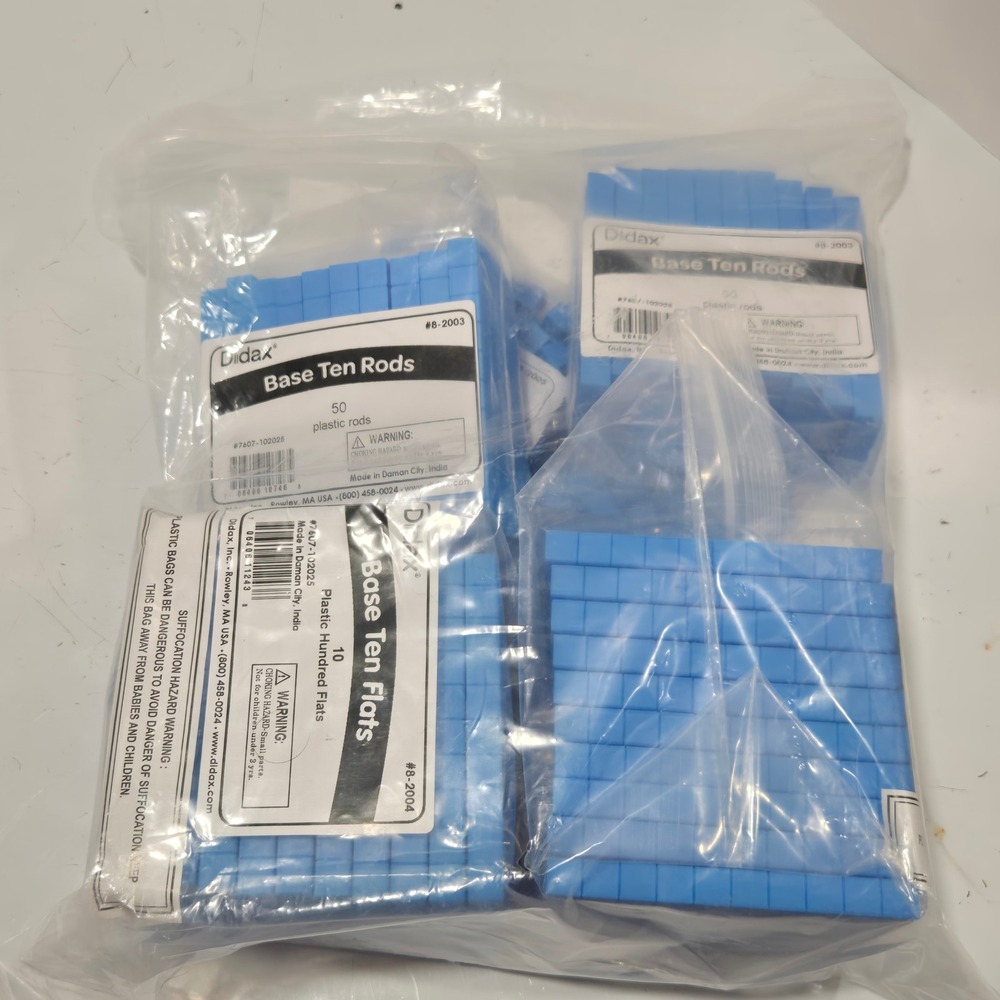 im Florida Base Ten Blocks Manipulatives Kit samples Grade 3 lesson 9